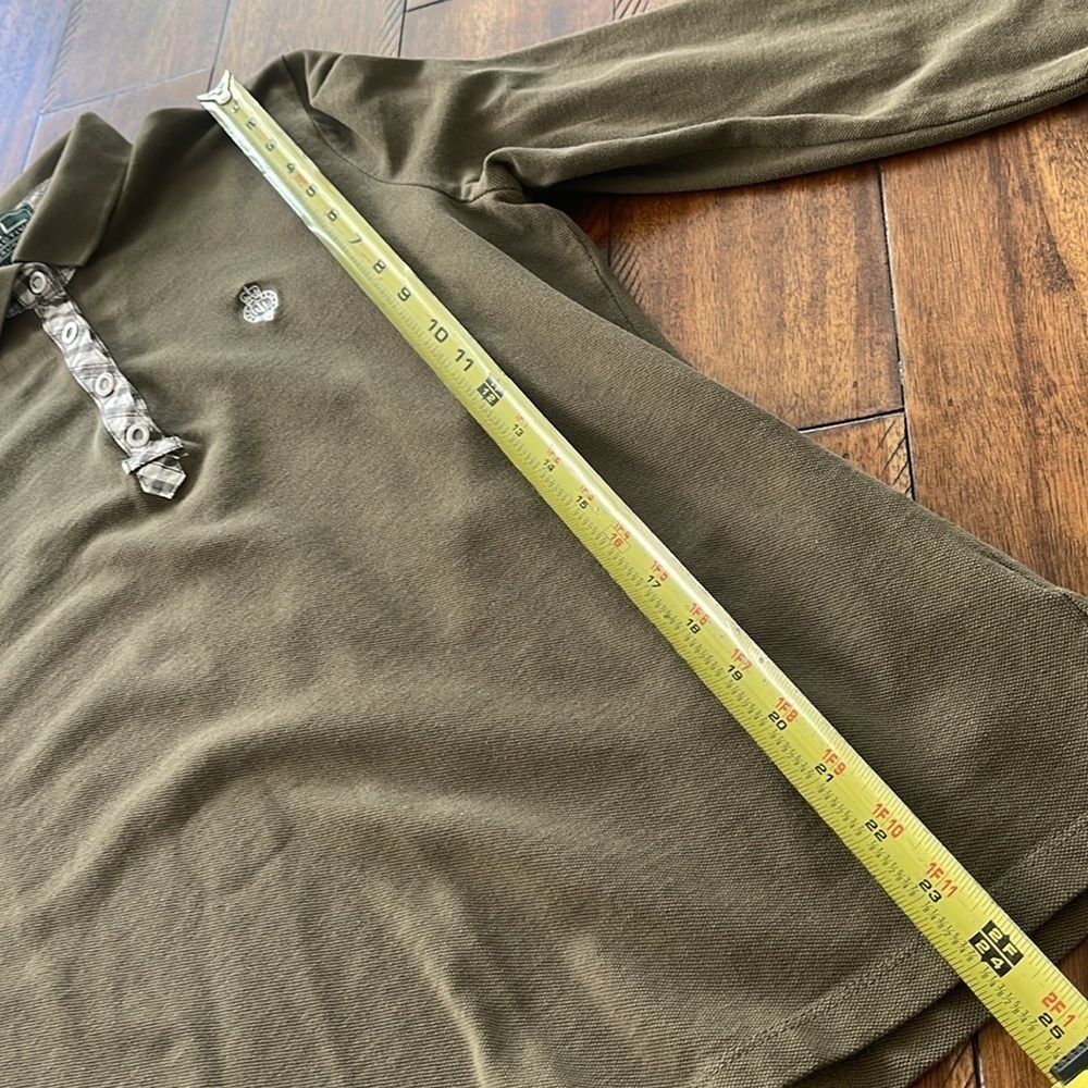Ralph Lauren Chaps 3 shirt bundle  3/4 sleeve striped black olive blue sz M - Picture 4 of 16